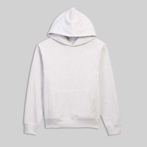 Blank Relaxed Fit Fleece Hooded Sweatshirt